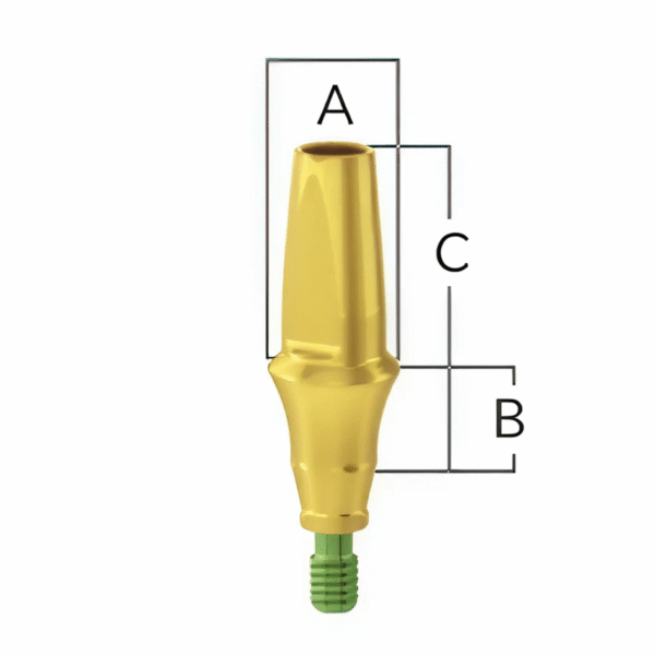 Абатмент эстетический прямой титановый