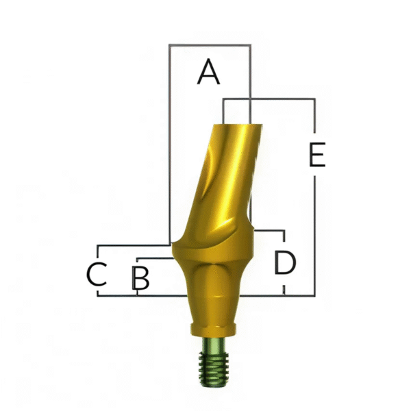 Эстетический угловой абатмент 25°