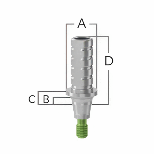 Абатмент временный титановый антиротационный