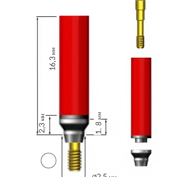 Вращающийся абатмент для индивидуального моделирования и литья CHC (температура плавления 1200-1330 градусов)