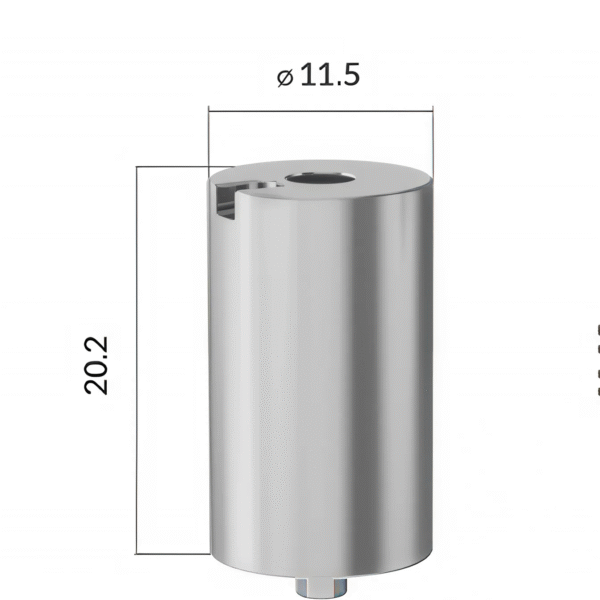 Артикул 4988 BA-PF-IH Заготовки для фрезерования абатментов. Диаметр 11,5 мм, высота 20,2 мм