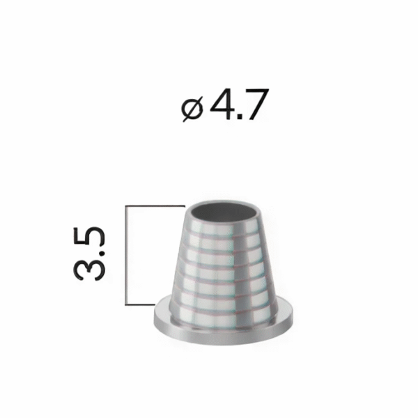 Артикул 5029 TAC-TCT-N-R. Aдгезивный колпачок CAD/CAM для TСT-N без антиротационного посадочного элемента